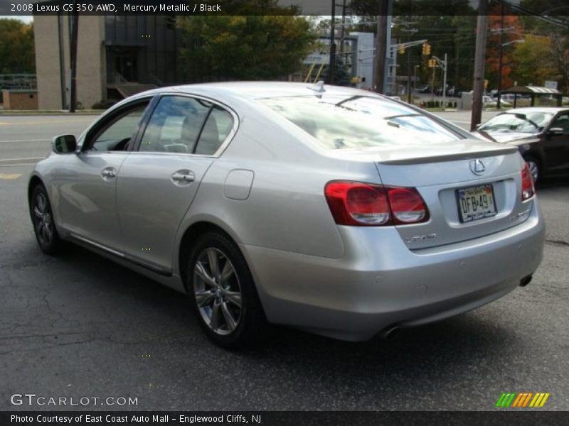 Mercury Metallic / Black 2008 Lexus GS 350 AWD