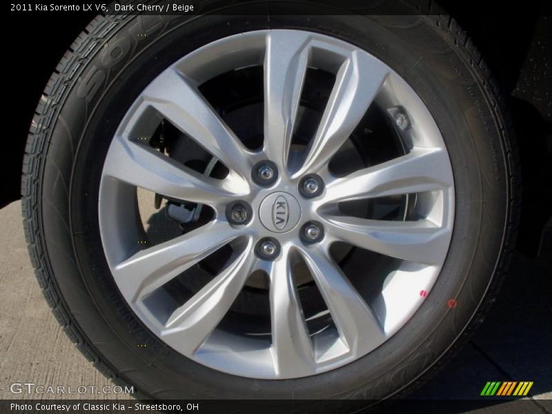 Dark Cherry / Beige 2011 Kia Sorento LX V6