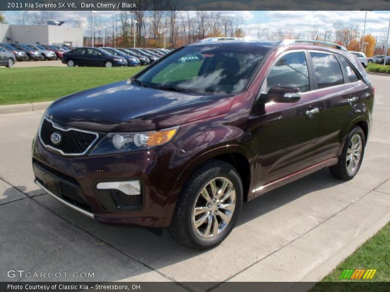 Dark Cherry / Black 2011 Kia Sorento SX V6