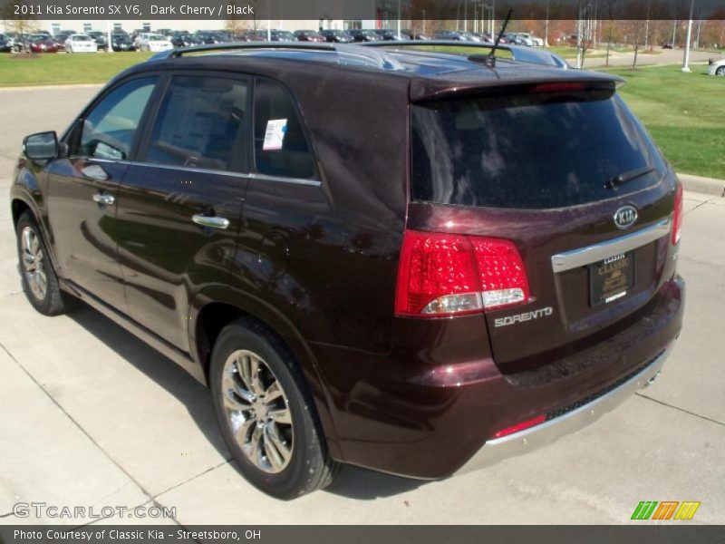 Dark Cherry / Black 2011 Kia Sorento SX V6