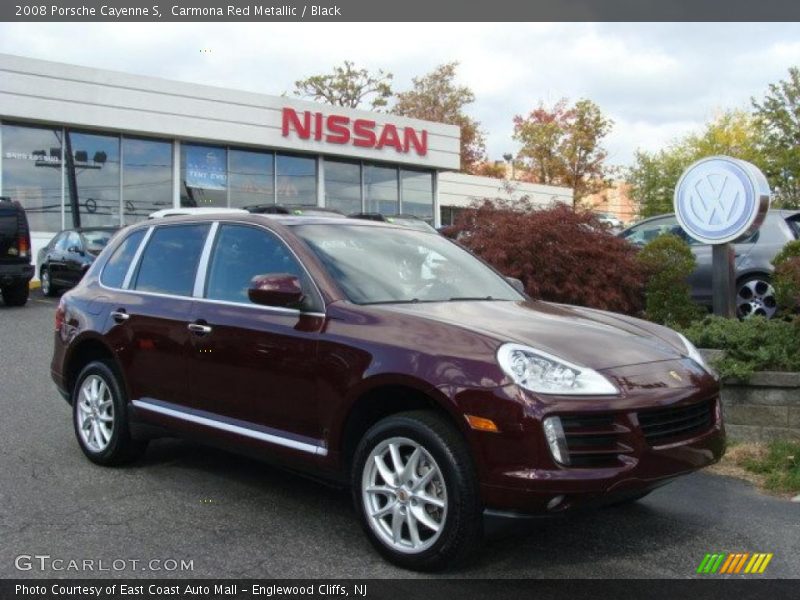 Carmona Red Metallic / Black 2008 Porsche Cayenne S