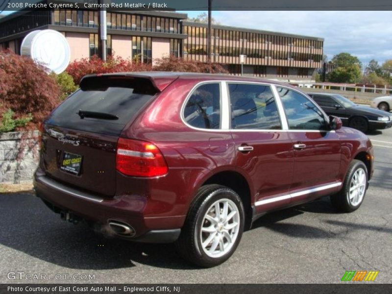 Carmona Red Metallic / Black 2008 Porsche Cayenne S