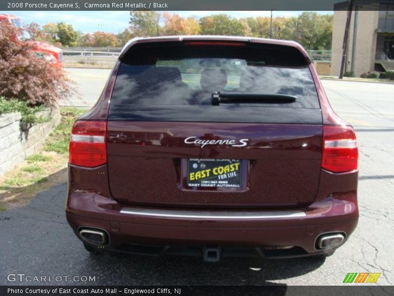 Carmona Red Metallic / Black 2008 Porsche Cayenne S