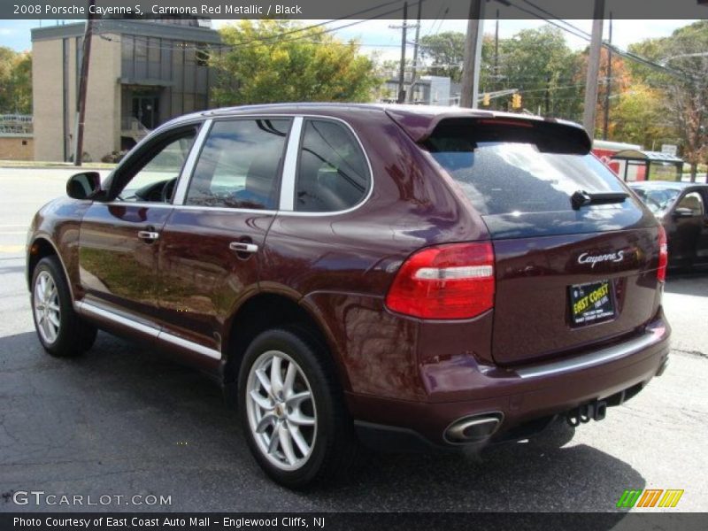 Carmona Red Metallic / Black 2008 Porsche Cayenne S