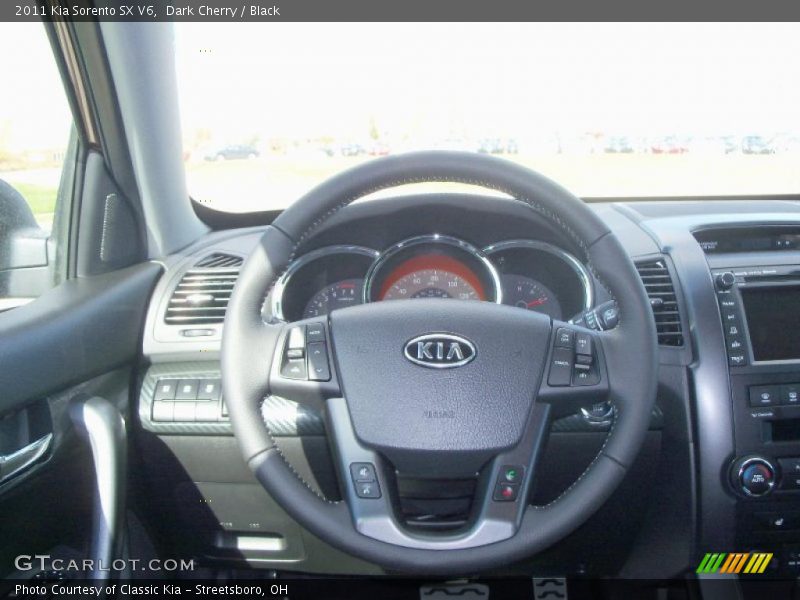 Dark Cherry / Black 2011 Kia Sorento SX V6