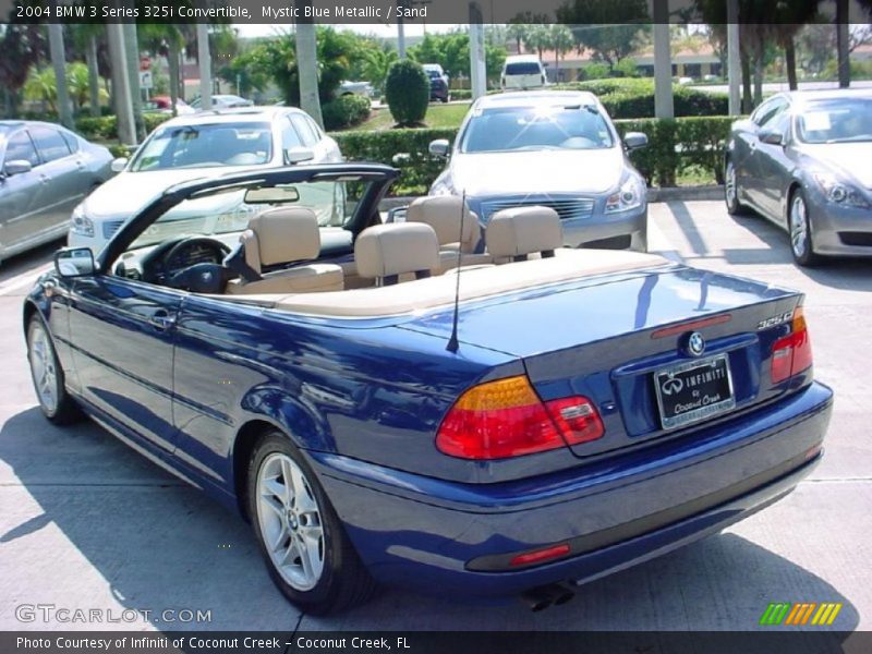 Mystic Blue Metallic / Sand 2004 BMW 3 Series 325i Convertible