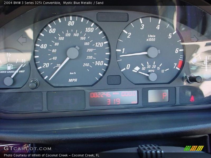 Mystic Blue Metallic / Sand 2004 BMW 3 Series 325i Convertible