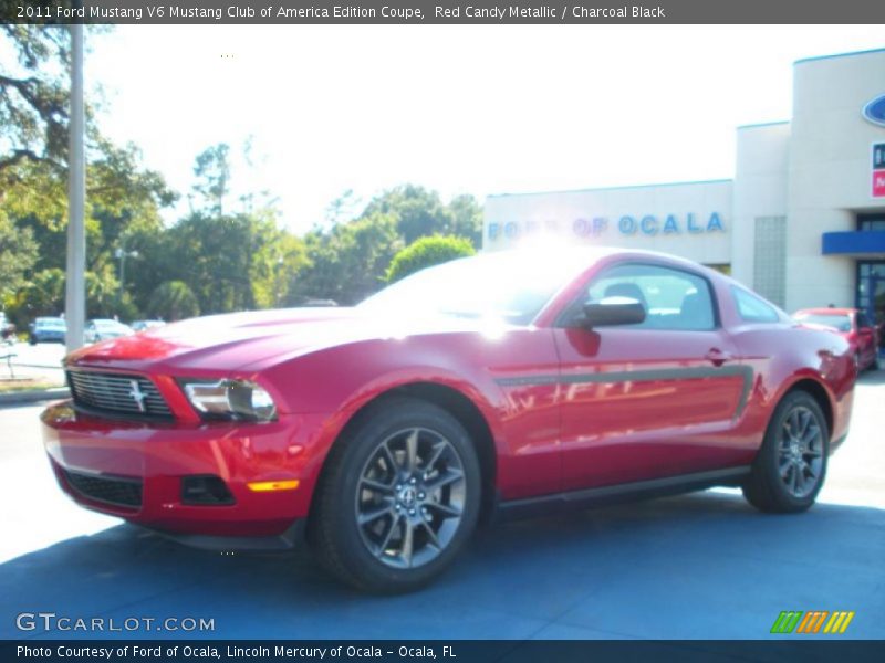 Red Candy Metallic / Charcoal Black 2011 Ford Mustang V6 Mustang Club of America Edition Coupe