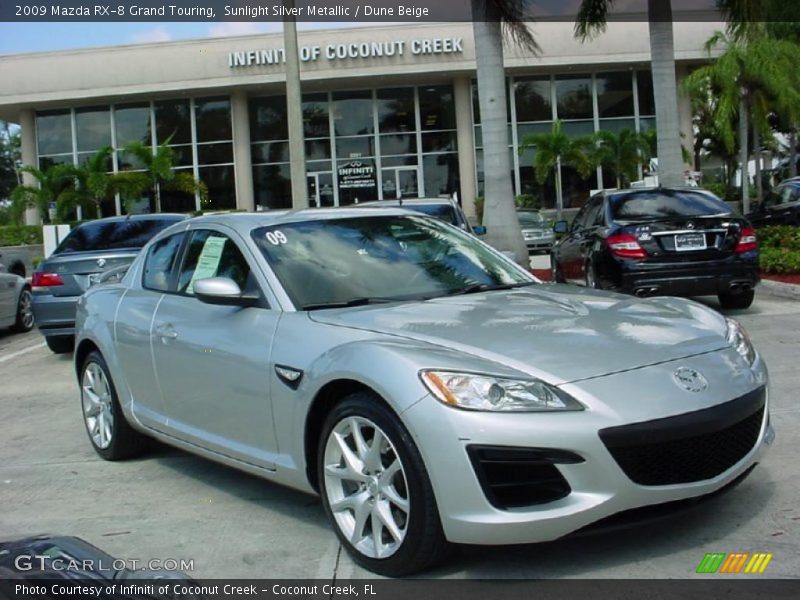 Sunlight Silver Metallic / Dune Beige 2009 Mazda RX-8 Grand Touring