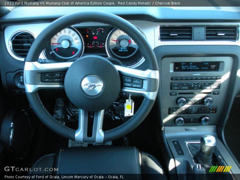 Red Candy Metallic / Charcoal Black 2011 Ford Mustang V6 Mustang Club of America Edition Coupe
