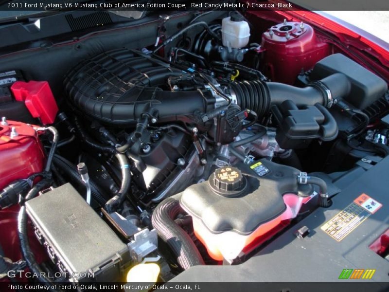 Red Candy Metallic / Charcoal Black 2011 Ford Mustang V6 Mustang Club of America Edition Coupe
