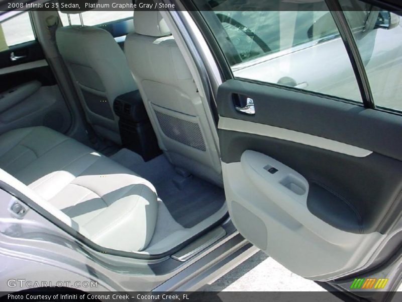 Platinum Graphite Gray / Stone 2008 Infiniti G 35 Sedan