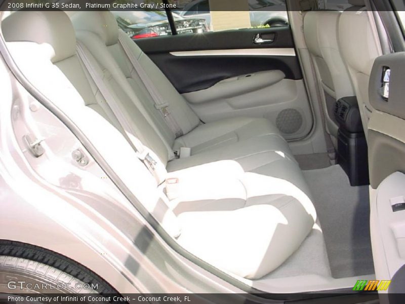 Platinum Graphite Gray / Stone 2008 Infiniti G 35 Sedan