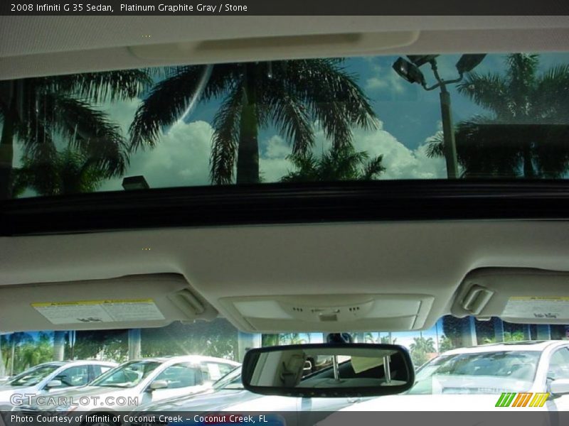 Platinum Graphite Gray / Stone 2008 Infiniti G 35 Sedan