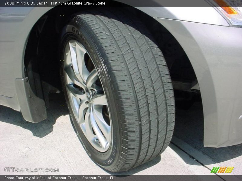 Platinum Graphite Gray / Stone 2008 Infiniti G 35 Sedan