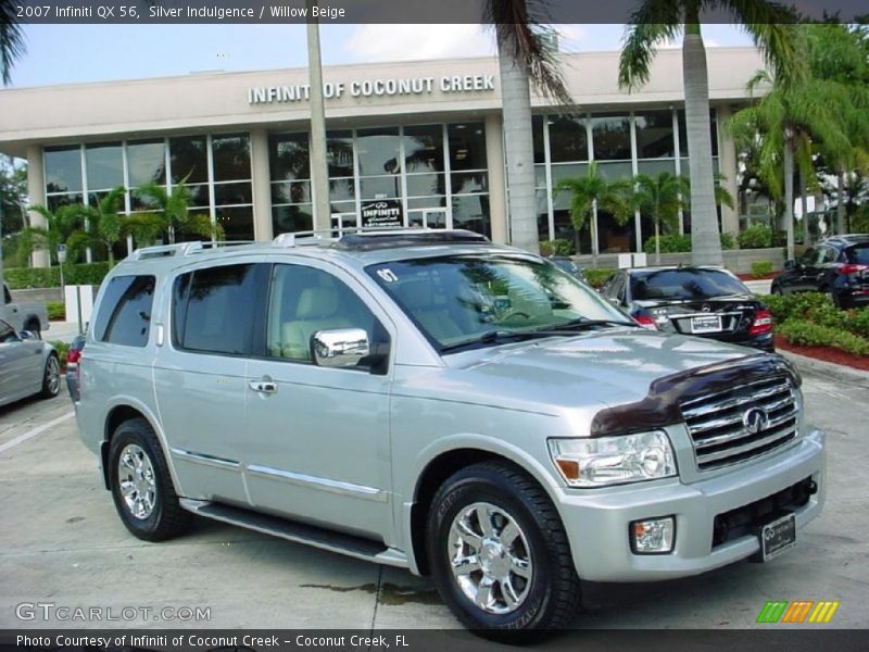 Silver Indulgence / Willow Beige 2007 Infiniti QX 56