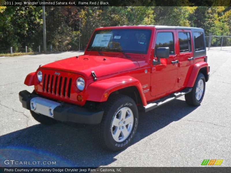 Front 3/4 View of 2011 Wrangler Unlimited Sahara 4x4
