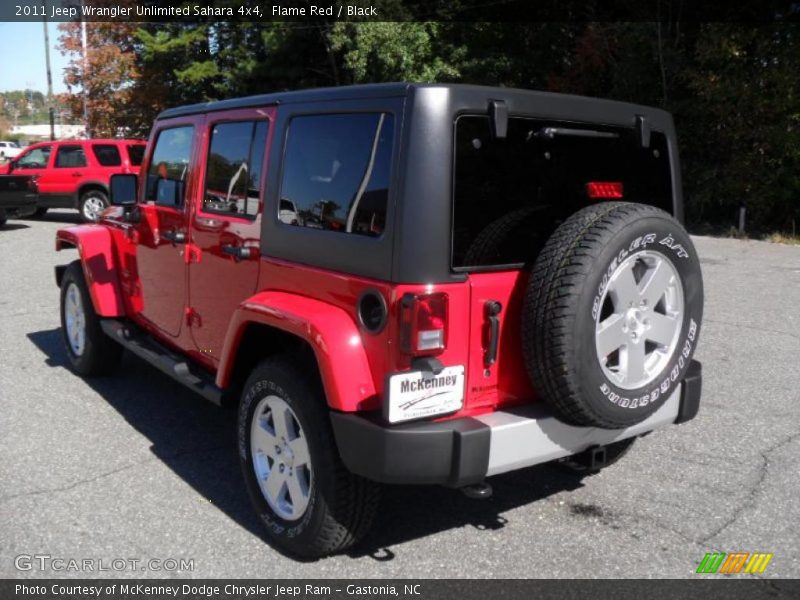 Flame Red / Black 2011 Jeep Wrangler Unlimited Sahara 4x4