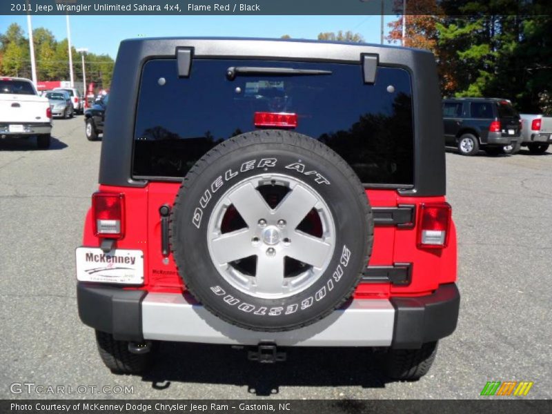 Flame Red / Black 2011 Jeep Wrangler Unlimited Sahara 4x4