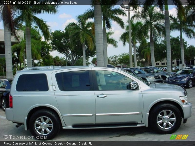 Silver Indulgence / Willow Beige 2007 Infiniti QX 56