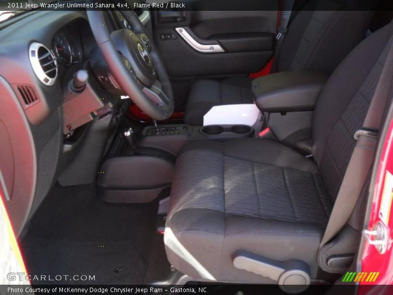  2011 Wrangler Unlimited Sahara 4x4 Black Interior