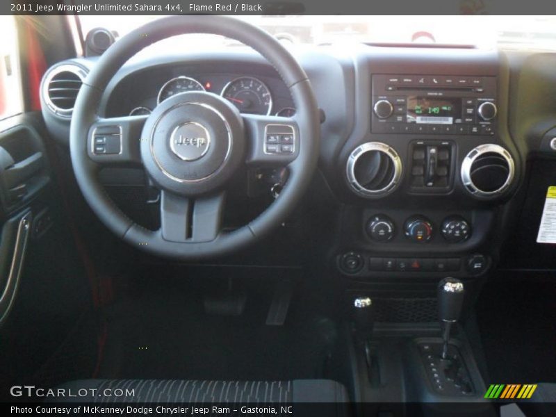 Dashboard of 2011 Wrangler Unlimited Sahara 4x4