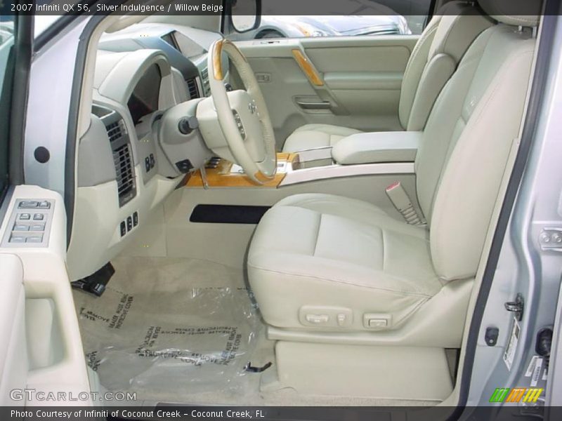 Silver Indulgence / Willow Beige 2007 Infiniti QX 56