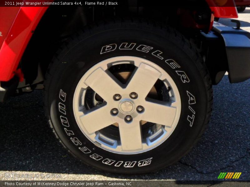 Flame Red / Black 2011 Jeep Wrangler Unlimited Sahara 4x4