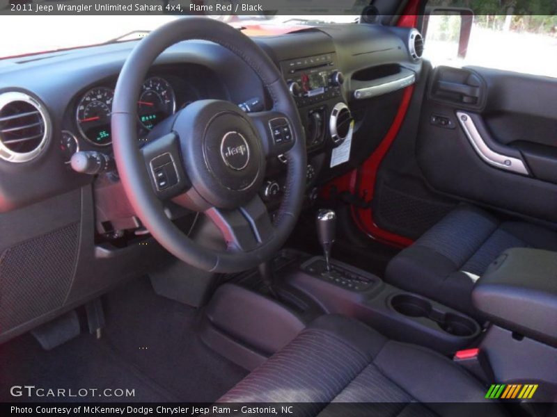  2011 Wrangler Unlimited Sahara 4x4 Black Interior