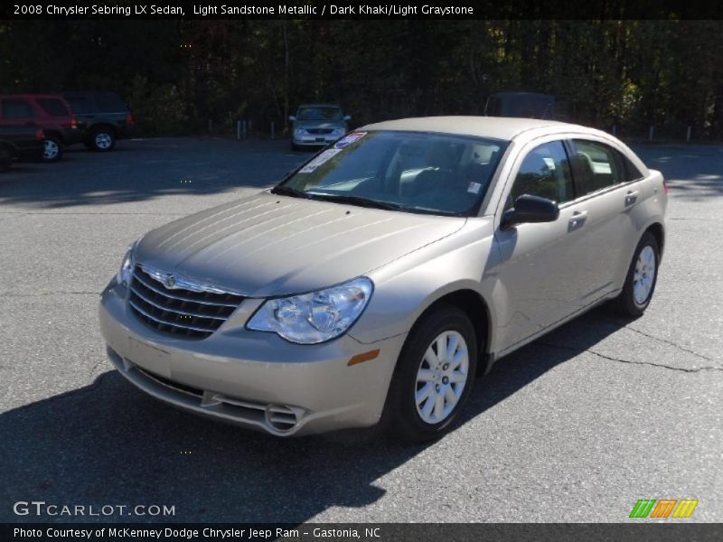 Light Sandstone Metallic / Dark Khaki/Light Graystone 2008 Chrysler Sebring LX Sedan