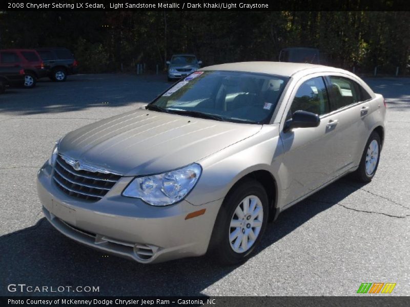 Light Sandstone Metallic / Dark Khaki/Light Graystone 2008 Chrysler Sebring LX Sedan