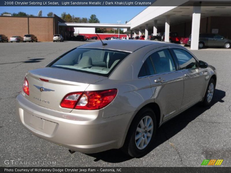 Light Sandstone Metallic / Dark Khaki/Light Graystone 2008 Chrysler Sebring LX Sedan