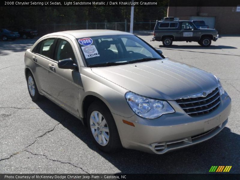 Light Sandstone Metallic / Dark Khaki/Light Graystone 2008 Chrysler Sebring LX Sedan
