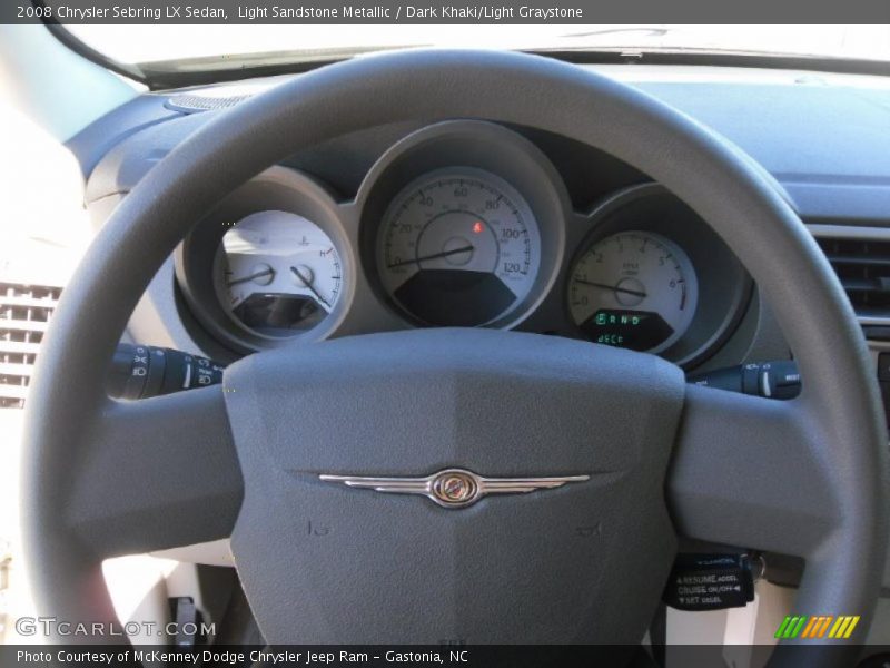 Light Sandstone Metallic / Dark Khaki/Light Graystone 2008 Chrysler Sebring LX Sedan