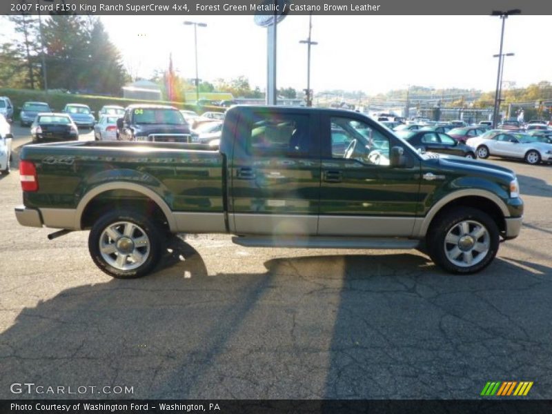 Forest Green Metallic / Castano Brown Leather 2007 Ford F150 King Ranch SuperCrew 4x4