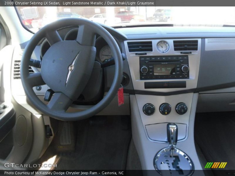 Light Sandstone Metallic / Dark Khaki/Light Graystone 2008 Chrysler Sebring LX Sedan