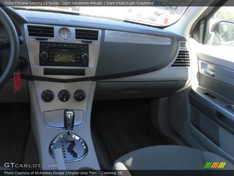 Light Sandstone Metallic / Dark Khaki/Light Graystone 2008 Chrysler Sebring LX Sedan