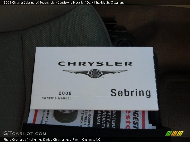 Light Sandstone Metallic / Dark Khaki/Light Graystone 2008 Chrysler Sebring LX Sedan