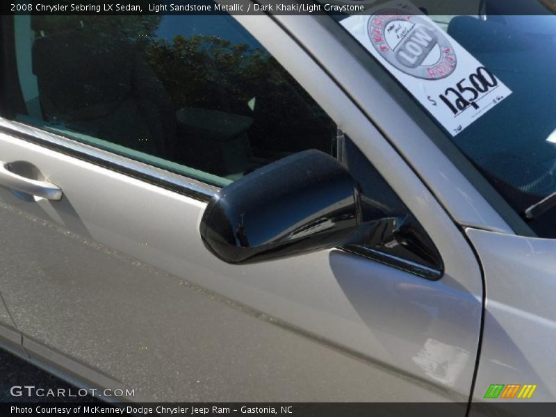 Light Sandstone Metallic / Dark Khaki/Light Graystone 2008 Chrysler Sebring LX Sedan