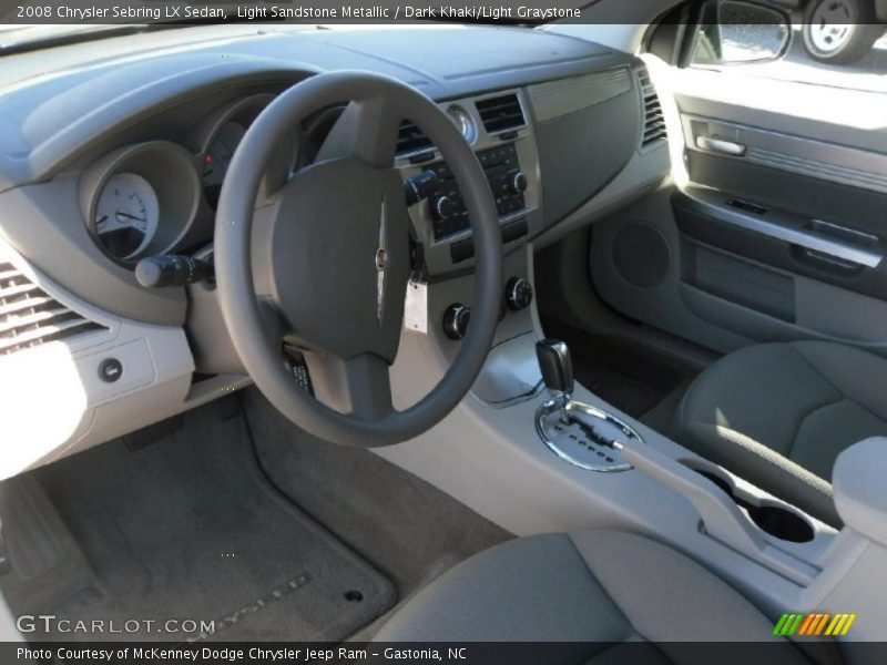 Light Sandstone Metallic / Dark Khaki/Light Graystone 2008 Chrysler Sebring LX Sedan