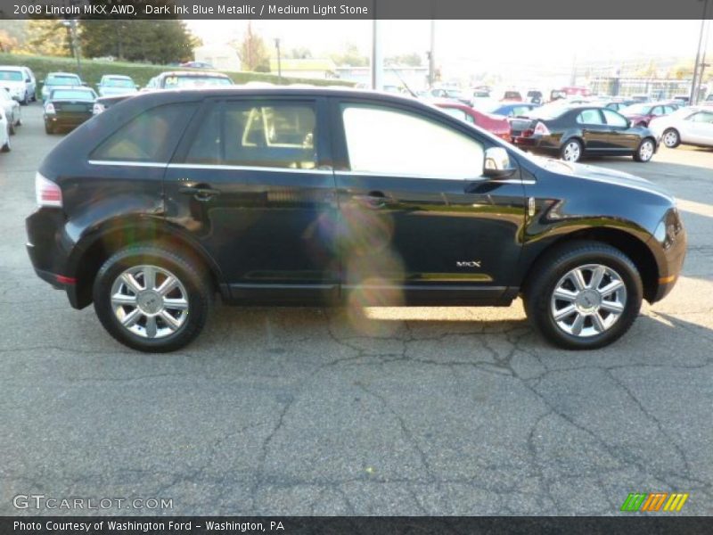 Dark Ink Blue Metallic / Medium Light Stone 2008 Lincoln MKX AWD