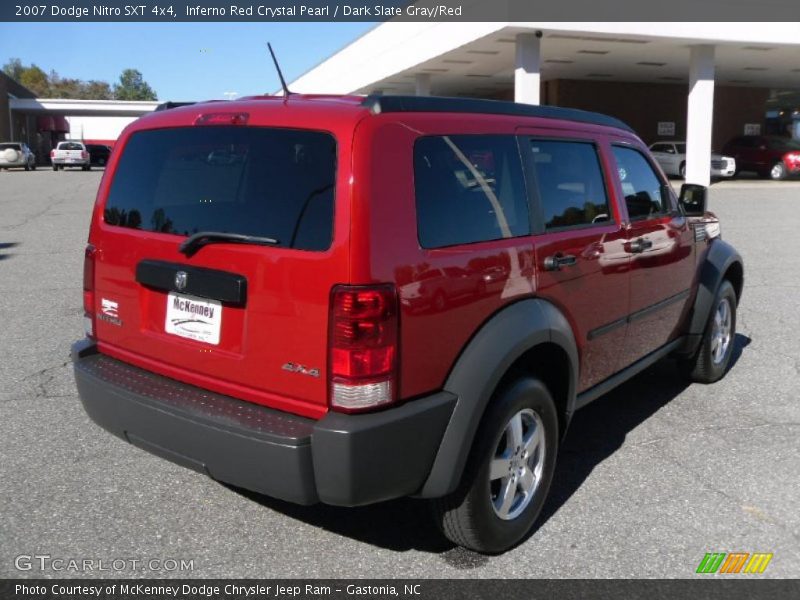 Inferno Red Crystal Pearl / Dark Slate Gray/Red 2007 Dodge Nitro SXT 4x4