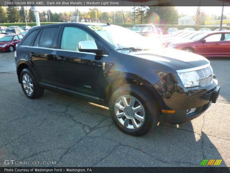 Dark Ink Blue Metallic / Medium Light Stone 2008 Lincoln MKX AWD