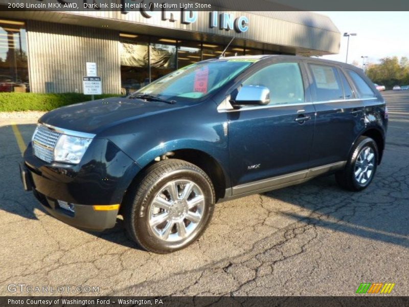 Dark Ink Blue Metallic / Medium Light Stone 2008 Lincoln MKX AWD