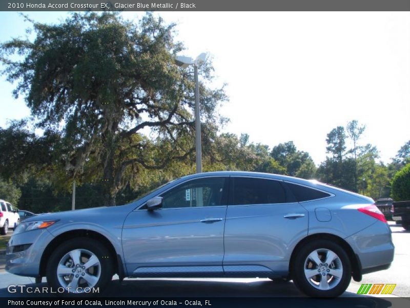 Glacier Blue Metallic / Black 2010 Honda Accord Crosstour EX