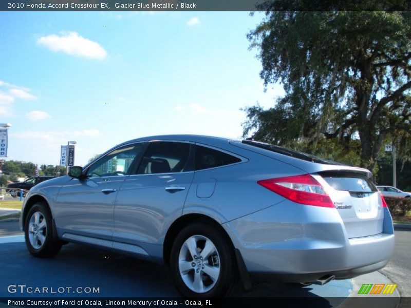 Glacier Blue Metallic / Black 2010 Honda Accord Crosstour EX
