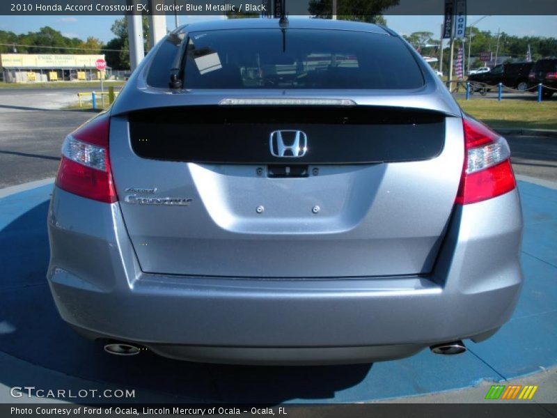 Glacier Blue Metallic / Black 2010 Honda Accord Crosstour EX