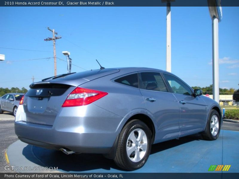 Glacier Blue Metallic / Black 2010 Honda Accord Crosstour EX