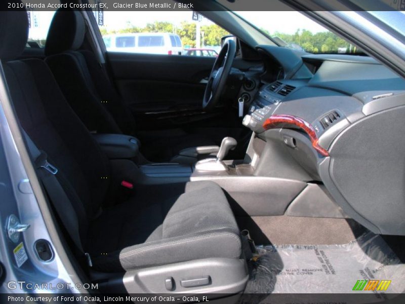 Glacier Blue Metallic / Black 2010 Honda Accord Crosstour EX