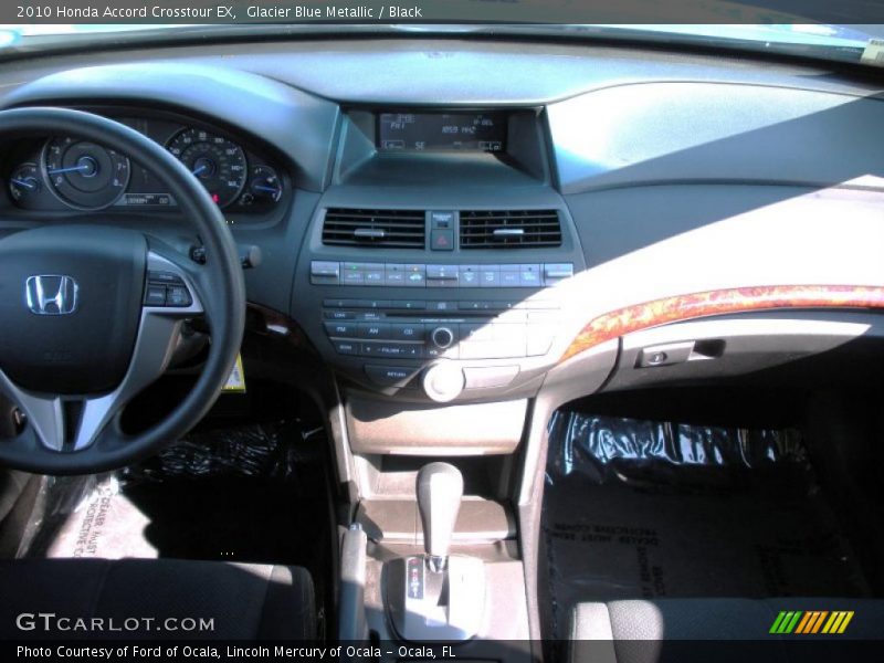 Glacier Blue Metallic / Black 2010 Honda Accord Crosstour EX